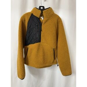 Women's 1/2 Zip Pullover Sweatshirt Gold - JoyLab  Medium. O-5